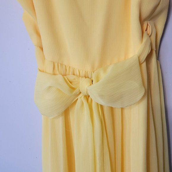 NWOT "Brides Made" Sunflower Full Length Wrap Gown Size 8/10R - Picture 8 of 12